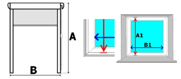 Jak správně změřit okno pro vybrání rolety?
