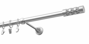 Garnýže kovové jednořadé exclusive satyna Ø19 mm - Cilinder Krystal