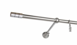 Garnýže kovové Cilinder Elegance jednořadá stříbrná Ø16mm komplet