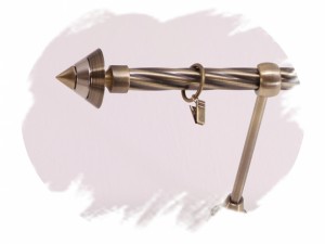 Hrot – jednořadé kovové twister garnýže mosaz